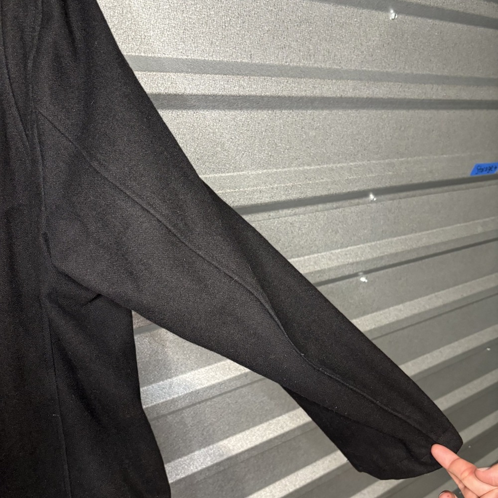 Guess Mens XXL Black Wool Blend Peacoat Jacket Outerwear XXL - Picture 9 of 16